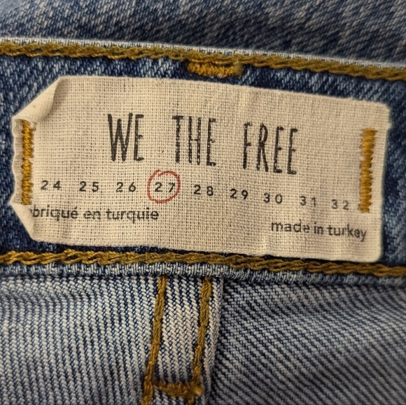 We The Free People Womens Jeans Size 27 Blue Distressed Stella High Rise Skinny - Picture 3 of 4